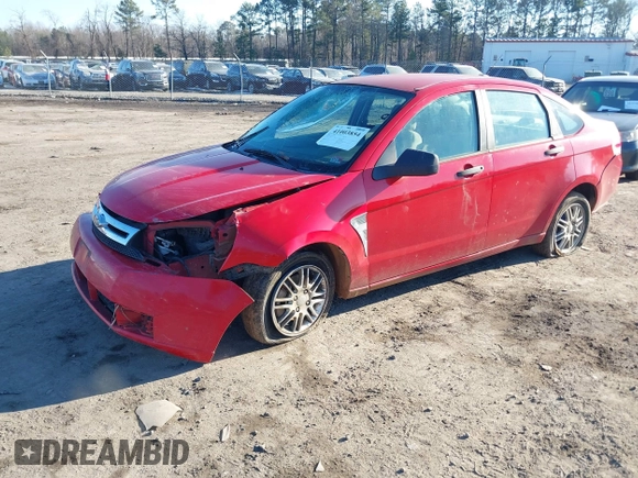 2008 Ford Focus SE with VIN 1FAHP35N18W272267, listed as a IAAI auction lot 41003854 with 239,062 mi miles. Bid and sale history available at carsss.com. Image 17.