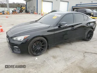 2018 Infiniti Q50 3.0t LUXE with VIN JN1EV7AP6JM365372, listed as a Copart auction lot 48242285 with 96,662 mi miles and Clean Title. Bid and sale history available at carsss.com. Image 1.