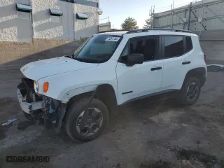2018 Jeep Renegade Sport with VIN ZACCJBAH1JPH17626, listed as a Copart auction lot 73381744 with 68,713 mi miles and Salvage Title. Bid and sale history available at carsss.com. Image 1.
