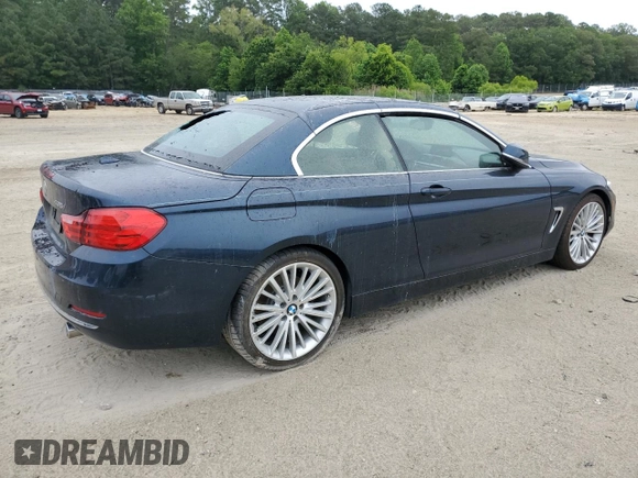 2014 BMW 4 Series 435i with VIN WBA3T3C53EP737301, listed as a Copart auction lot 57352985 with Not provided miles and Salvage title. Bid and sale history available at DreamBid. Image 3.