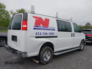 2021 Chevrolet Express Cargo Van with VIN 1GCWGAF7XM1217071, listed as a IAAI auction lot 41959458 with 42,596 mi miles. Bid and sale history available at carsss.com. Image 6.