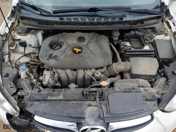 2012 Hyundai Elantra GLS PZEV with VIN 5NPDH4AE3CH142605, listed as a Copart auction lot 52125445 with 134,487 mi miles and Clean Title. Bid and sale history available at carsss.com. Image 11.