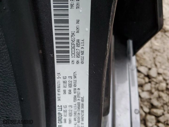 2015 Chrysler 200 S with VIN 1C3CCCBG3FN517941, listed as a Copart auction lot 85463664 with 0 mi miles and Salvage Title. Bid and sale history available at carsss.com. Image 13.