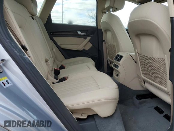 2020 Audi Q5 Premium Plus with VIN WA1E2AFY5L2046865, listed as a Copart auction lot 53377435 with 15,297 mi miles and Salvage title. Bid and sale history available at DreamBid. Image 11.