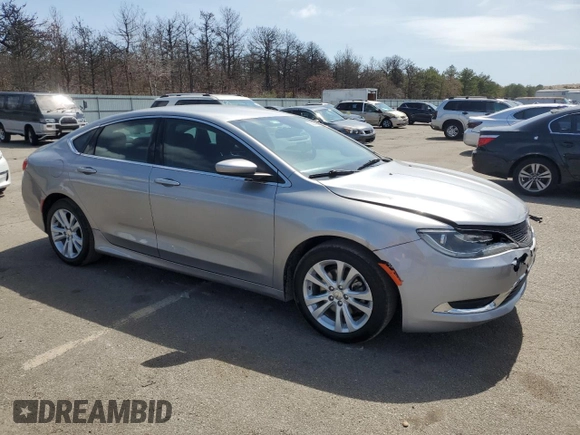 2015 Chrysler 200 Limited with VIN 1C3CCCAB7FN654760, listed as a Copart auction lot 52393095 with 180,187 mi miles and Salvage Title. Bid and sale history available at carsss.com. Image 4.