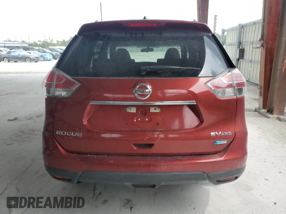 2014 Nissan Rogue S with VIN 5N1AT2MV1EC750697, listed as a Copart auction lot 48707525 with 232,299 mi miles and Clean Title. Bid and sale history available at carsss.com. Image 6.