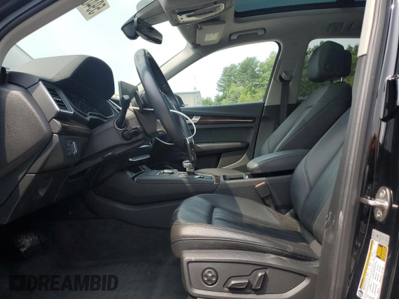 2019 Audi Q5 Premium with VIN WA1ANAFY2K2128783, listed as a Copart auction lot 59461185 with 49,020 mi miles and Salvage title. Bid and sale history available at DreamBid. Image 7.