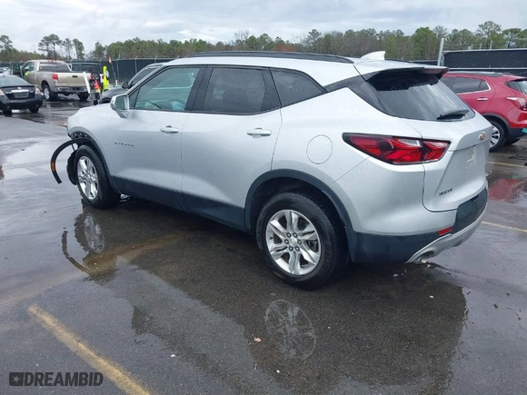 2020 Chevrolet Blazer LT with VIN 3GNKBDRS5LS592451, listed as a IAAI auction lot 41721191 with 78,341 mi miles. Bid and sale history available at carsss.com. Image 3.