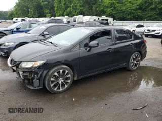 2013 Honda Civic Si with VIN 2HGFB6E56DH711233, listed as a Copart auction lot 60842025 with 195,211 mi miles and Salvage title. Bid and sale history available at DreamBid. Image 1.
