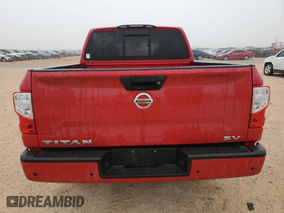 2021 Nissan Titan SV with VIN 1N6AA1EE3MN529038, listed as a Copart auction lot 45019855 with 66,400 mi miles and Salvage title. Bid and sale history available at DreamBid. Image 6.