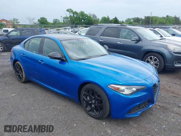 2021 Alfa Romeo Giulia with VIN ZARFAMAN4M7641924, listed as a IAAI auction lot 42233111 with 45,260 mi miles and . Bid and sale history available at DreamBid. Image 1.