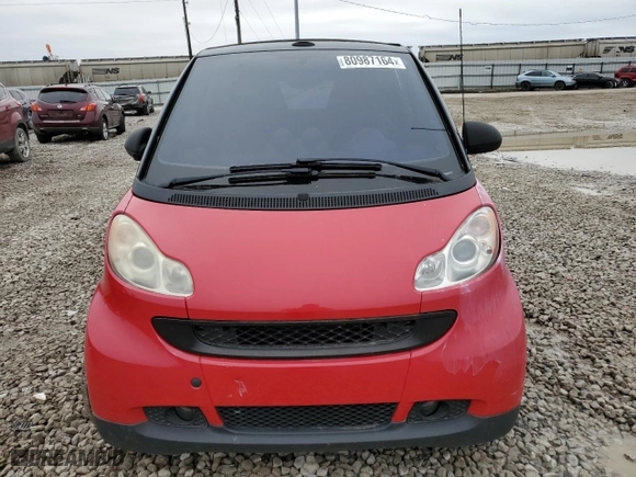2009 Smart fortwo Passion with VIN WMEEK31X69K306300, listed as a Copart auction lot 80987164 with 0 mi miles and Clean Title. Bid and sale history available at carsss.com. Image 5.