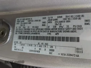 2020 Ford Escape SEL z VIN 1FMCU9H65LUA49816, wystawiony jako IAAI lot #42671041 z przebiegiem 32 541 mil mil oraz . Historia ofert i sprzedaży dostępna na DreamBid. Obrazek 9.