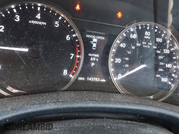 2014 Lexus GS 350 with VIN JTHBE1BL1E5040927, listed as a IAAI auction lot 41419078 with 143,783 mi miles. Bid and sale history available at carsss.com. Image 16.