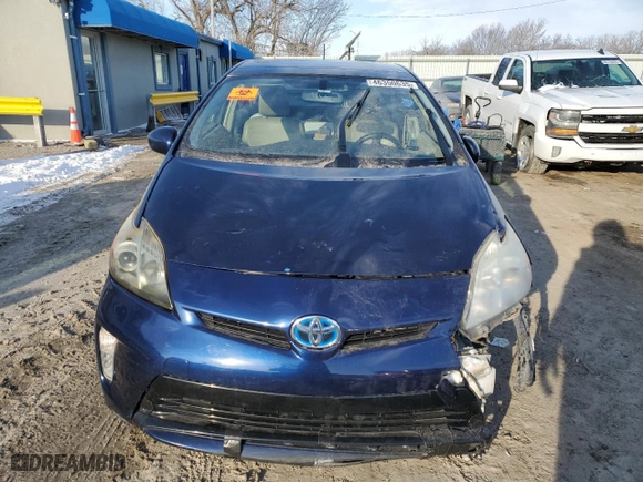 2012 Toyota Prius One with VIN JTDKN3DU1C1595934, listed as a Copart auction lot 46350635 with 130,730 mi miles and Salvage Title. Bid and sale history available at carsss.com. Image 5.