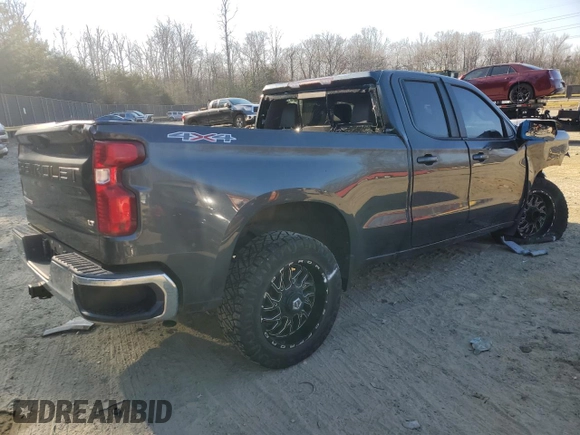 2020 Chevrolet Silverado 1500 LT with VIN 1GCVYDED8LZ240396, listed as a Copart auction lot 46562905 with 0 mi miles and Salvage Title. Bid and sale history available at carsss.com. Image 3.