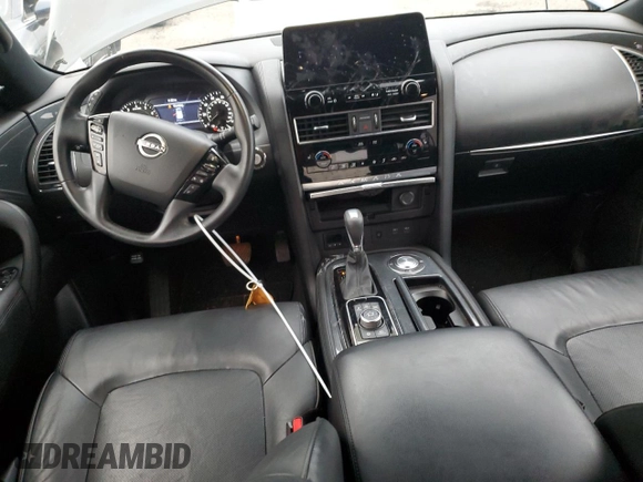 2021 Nissan Armada SL with VIN JN8AY2BA3M9373697, listed as a Copart auction lot 73402362 with 1,465 mi miles. Bid and sale history available at carsss.com. Image 8.