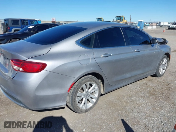 2015 Chrysler 200 Limited with VIN 1C3CCCAB3FN648003, listed as a IAAI auction lot 41859467 with 111,880 mi miles. Bid and sale history available at carsss.com. Image 4.