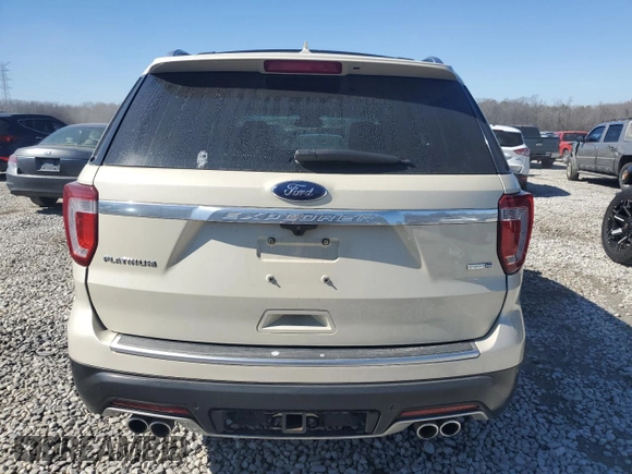 2018 Ford Explorer Platinum with VIN 1FM5K8HT6JGC94280, listed as a Copart auction lot 46307525 with 59,196 mi miles and Salvage Title. Bid and sale history available at carsss.com. Image 6.