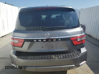 2024 Nissan Armada SV with VIN JN8AY2AC3R9196918, listed as a Copart auction lot 63477264 with 4,246 mi miles and Salvage Title. Bid and sale history available at carsss.com. Image 6.