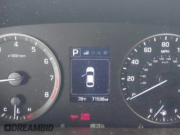 2016 Hyundai Sonata Sport with VIN 5NPE34AF1GH410486, listed as a IAAI auction lot 41808094 with 71,538 mi miles and . Bid and sale history available at DreamBid. Image 7.