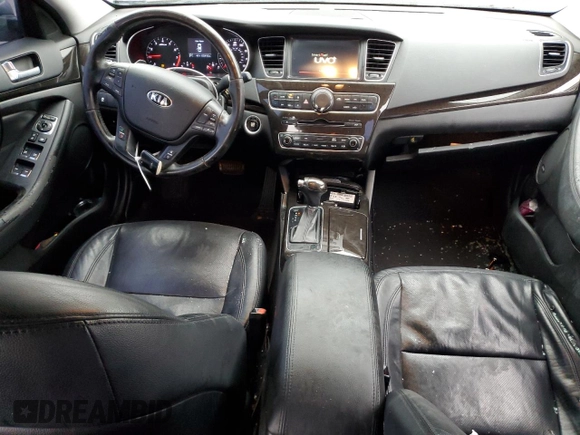 2015 Kia Cadenza Premium with VIN KNALN4D70F5173300, listed as a Copart auction lot 86696304 with 125,410 mi miles and Salvage Title. Bid and sale history available at carsss.com. Image 8.