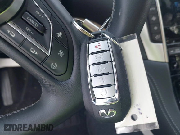 2023 Infiniti Q50 Luxe with VIN JN1EV7BP6PM512345, listed as a IAAI auction lot 42388297 with 11,204 mi miles and . Bid and sale history available at DreamBid. Image 11.