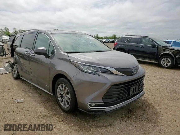2021 Toyota Sienna XLE z VIN 5TDJSKFC0MS033577, wystawiony jako Copart lot #57146505 z przebiegiem 60 397 mil mil oraz Szkoda całkowita • Salvage title. Historia ofert i sprzedaży dostępna na DreamBid. Obrazek 14.