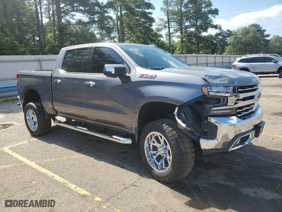 2019 Chevrolet Silverado 1500 LTZ with VIN 3GCUYGELXKG181970, listed as a Copart auction lot 55012414 with 84,417 mi miles and Salvage Title. Bid and sale history available at carsss.com. Image 4.