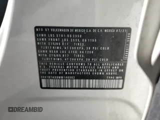 2021 Volkswagen Tiguan S z VIN 3VV1B7AX8MM146962, wystawiony jako Copart lot #56416195 z przebiegiem 113 002 mil mil oraz Szkoda całkowita • Salvage title. Historia ofert i sprzedaży dostępna na DreamBid. Obrazek 14.