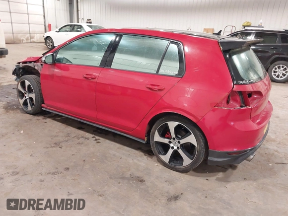 2015 Volkswagen Golf GTI SE with VIN 3VW5T7AU8FM087513, listed as a IAAI auction lot 41095244 with 84,064 mi miles. Bid and sale history available at carsss.com. Image 3.