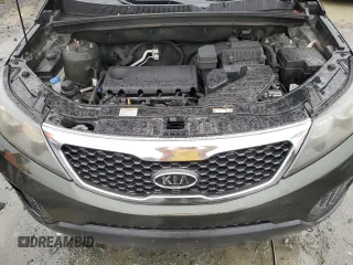 2011 Kia Sorento LX with VIN 5XYKT3A13BG112197, listed as a Copart auction lot 47756195 with 214,323 mi miles and Salvage Title. Bid and sale history available at carsss.com. Image 12.