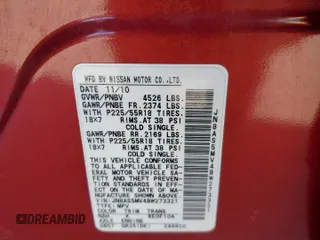 2011 Nissan Rogue SV z VIN JN8AS5MV4BW273321, wystawiony jako Copart lot #42253855 z przebiegiem 130 241 mil mil oraz Szkoda całkowita • Salvage title. Historia ofert i sprzedaży dostępna na DreamBid. Obrazek 14.