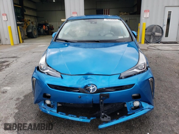 2020 Toyota Prius LE with VIN JTDL9RFU9L3019067, listed as a Copart auction lot 76759424 with 58,028 mi miles and Salvage Title. Bid and sale history available at DreamBid. Image 5.