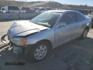 2002 Honda Civic EX with VIN 1HGEM21912L047222, listed as a Copart auction lot 87010634 with 0 mi miles and Salvage Title. Bid and sale history available at carsss.com. Image 1.