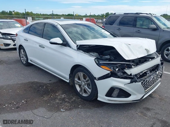 2019 Hyundai Sonata Sport with VIN 5NPE34AFXKH772292, listed as a IAAI auction lot 40466023 with 46,224 mi miles. Bid and sale history available at carsss.com. Image 1.