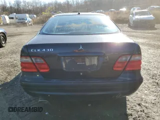2001 Mercedes-Benz CLK 320/430 with VIN WDBLJ70G21T002279, listed as a Copart auction lot 80878584 with 216,582 mi miles and Salvage Title. Bid and sale history available at DreamBid. Image 6.