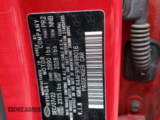 2023 Hyundai Elantra N Line z VIN KMHLR4AF9PU498016, wystawiony jako Copart lot #52012365 z przebiegiem 20 521 mil mil oraz Szkoda całkowita • Salvage title. Historia ofert i sprzedaży dostępna na DreamBid. Obrazek 12.