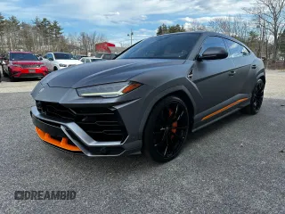 2019 Lamborghini Urus z VIN ZPBUA1ZLXKLA00924, wystawiony jako Copart lot #50454635 z przebiegiem 44 906 mil mil oraz Czysty tytuł • Clean title. Historia ofert i sprzedaży dostępna na DreamBid. Obrazek 2.