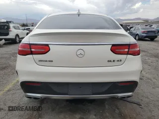 2017 Mercedes-Benz GLE 43 AMG with VIN 4JGED6EB8HA084593, listed as a Copart auction lot 58988935 with 51,531 mi miles and Salvage title. Bid and sale history available at DreamBid. Image 6.