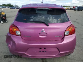 2015 Mitsubishi Mirage DE with VIN ML32A3HJ5FH044657, listed as a Copart auction lot 56916395 with 48,321 mi miles and Salvage title. Bid and sale history available at DreamBid. Image 6.