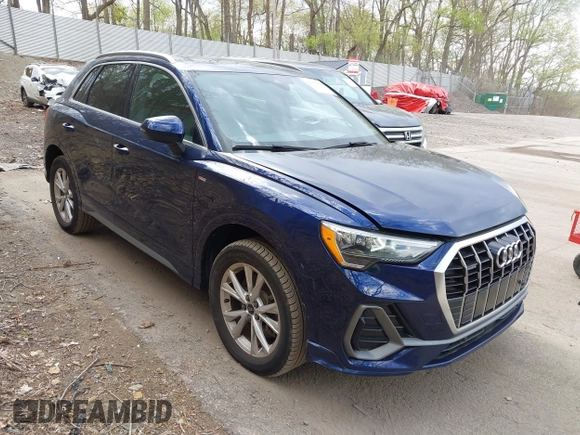 2021 Audi Q3 S line Premium with VIN WA1DECF31M1031368, listed as a IAAI auction lot 42133396 with 50,148 mi miles and . Bid and sale history available at DreamBid. Image 13.