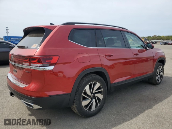 2024 Volkswagen Atlas SE z VIN 1V2KR2CA2RC529295, wystawiony jako Copart lot #54307975 z przebiegiem 14 320 mil mil oraz Szkoda całkowita • Salvage title. Historia ofert i sprzedaży dostępna na DreamBid. Obrazek 3.