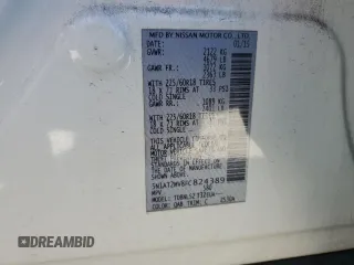 2015 Nissan Rogue SL z VIN 5N1AT2MV8FC824389, wystawiony jako Copart lot #58224165 z przebiegiem 96 545 mil mil oraz Szkoda całkowita • Salvage title. Historia ofert i sprzedaży dostępna na DreamBid. Obrazek 12.
