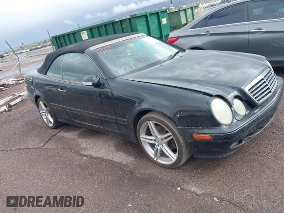 2002 Mercedes-Benz CLK 320/430 with VIN WDBLK65G32T114879, listed as a IAAI auction lot 40858067 with 256,013 mi miles and . Bid and sale history available at DreamBid. Image 1.