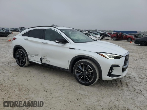 2023 Infiniti QX55 Essential z VIN 3PCAJ5KR6PF116065, wystawiony jako Copart lot #89245465 z przebiegiem 12 613 mil mil oraz Szkoda całkowita • Salvage title. Historia ofert i sprzedaży dostępna na DreamBid. Obrazek 4.