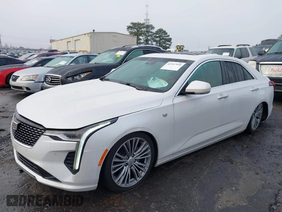 2022 Cadillac CT4 Premium Luxury with VIN 1G6DB5RK4N0114512, listed as a IAAI auction lot 41547950 with 64,882 mi miles. Bid and sale history available at carsss.com. Image 6.
