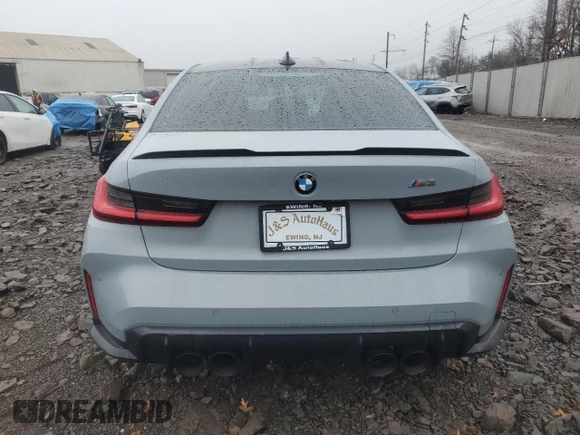 2021 BMW M3 with VIN WBS53AY07MFL51653, listed as a Copart auction lot 42637685 with 0 mi miles and Salvage Title. Bid and sale history available at carsss.com. Image 6.