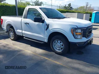 2023 Ford F-150 XL with VIN 1FTMF1CBXPKE40924, listed as a IAAI auction lot 42115874 with 15,411 mi miles and . Bid and sale history available at carsss.com. Image 1.