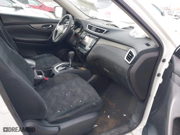 2016 Nissan Rogue S with VIN 5N1AT2MV4GC917962, listed as a IAAI auction lot 41606001 with 161,691 mi miles. Bid and sale history available at carsss.com. Image 5.